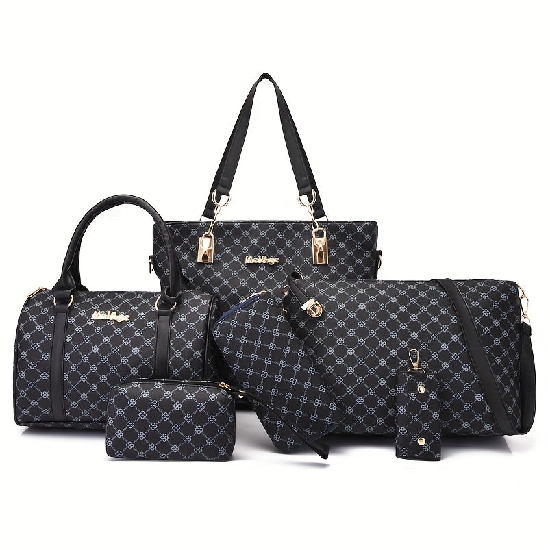 Kit 6 Bolsas Feminina Elegante Premium