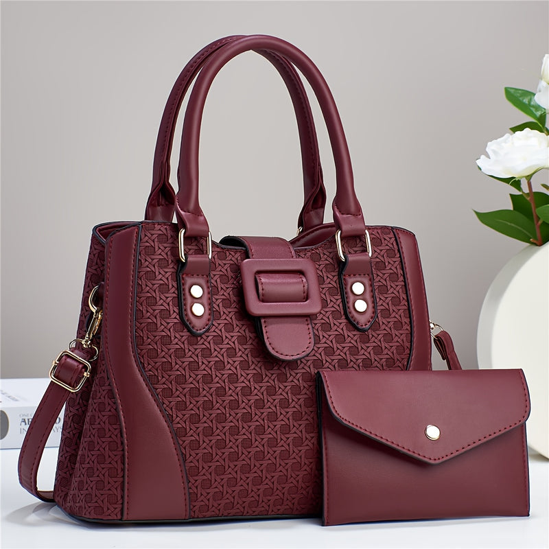 Kit Bolsa Feminina de Couro Premium Elegante