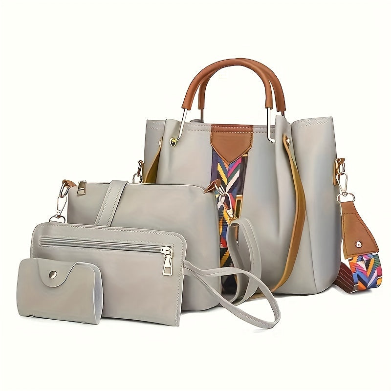 Kit 4 Bolsas Feminina Elegante Premium