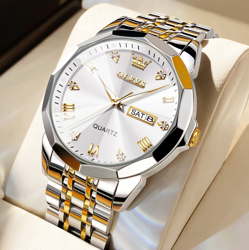 Relógio Masculino PREMIUM Luxury Gold