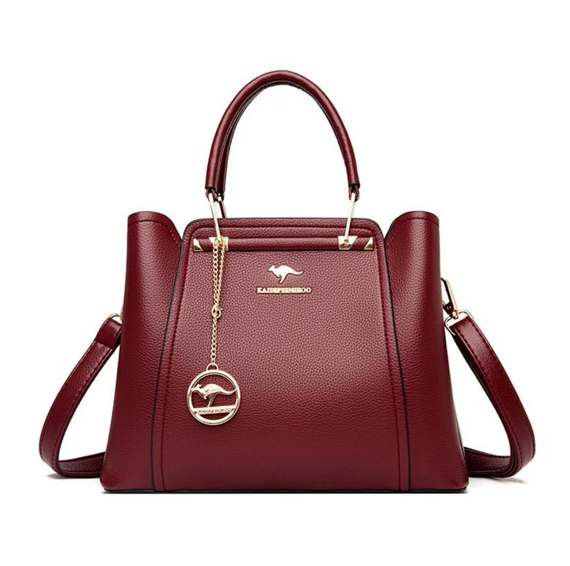 Bolsa Média Feminina de Couro Belle Éclat