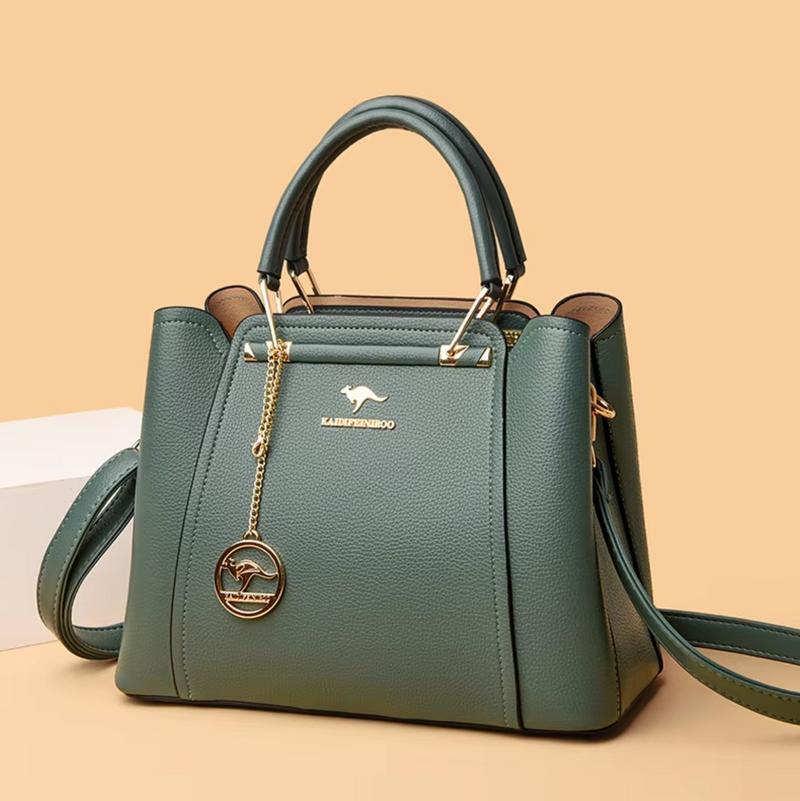 Bolsa Média Feminina de Couro Belle Éclat