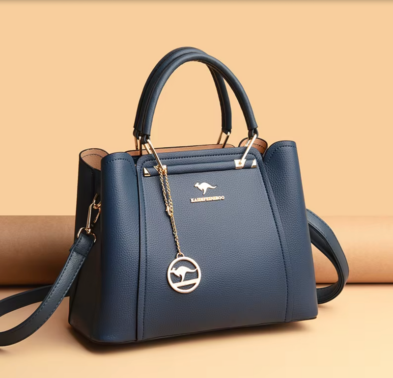 Bolsa Média Feminina de Couro Belle Éclat