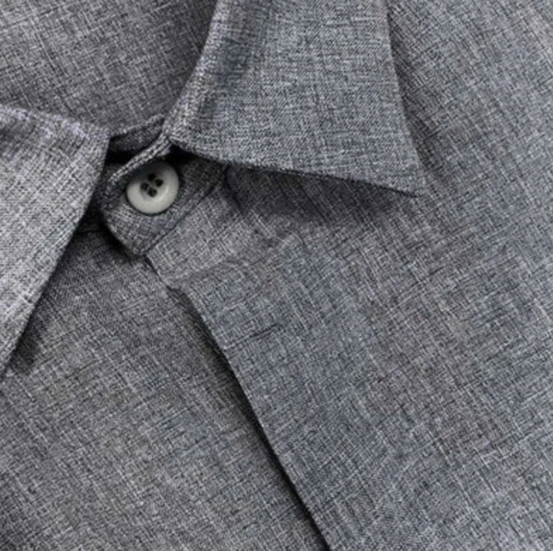 Camisa Masculina Manga Curta Linho Santorini