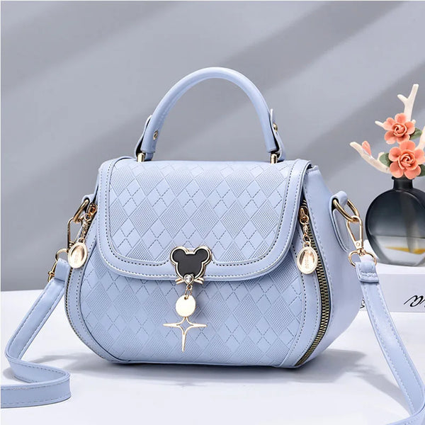 Bolsa Pequena Transveral de Couro Elegante