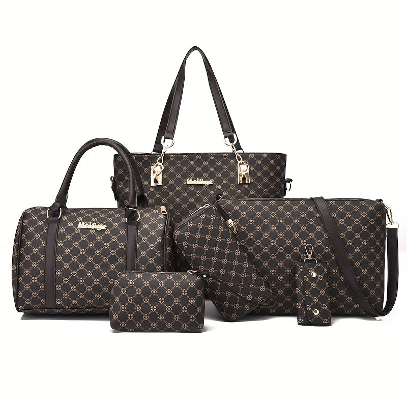 Kit 6 Bolsas Feminina Elegante Premium