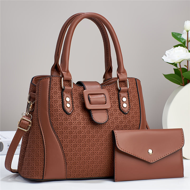 Kit Bolsa Feminina de Couro Premium Elegante