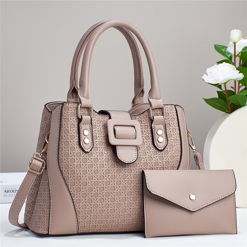 Kit Bolsa Feminina de Couro Premium Elegante
